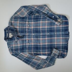 Western, plaid denim shirt